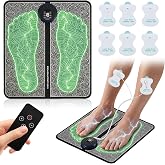 CWTUL EMS Foot Massage for Muscle Relaxation, Transcutaneous Electronic Nerve Stimulator, Adjustable Intensity, 10 Modes 19 Gears