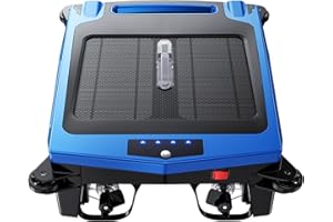 Solar Pool Skimmer Robot Cleaner: USECARA Automatic Solar Pool Skimmer Robot Pool Cleaner Robot Pool Robot Pool Net Skimmer with Pool Skimmer Basket Automatic Obstacle Avoidance Dual Charging Options