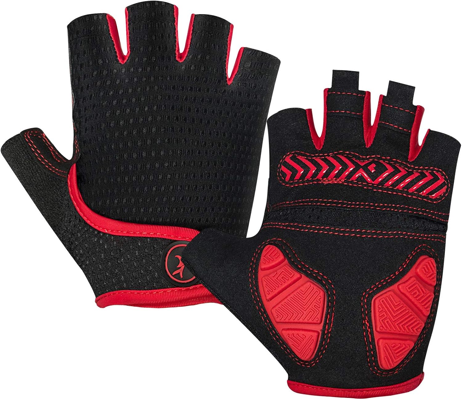 MOREOK Mens Cycling Gloves, Half Finger Biking Glove MTB DH Road Bicycle Gloves Gel Pad Shock-Absorbing Anti-Slip Breathable Motorcycle Mountain Bike Gloves Unisex Women : Clothing
