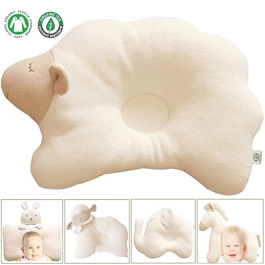 Organic Cotton Baby Protective Pillow - The Cute and High-Quality Design
