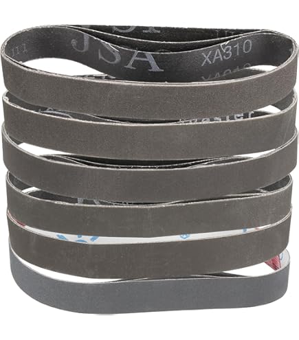 Sourcing Map Lot De 10 Bandes Abrasives De 13 Mm X 457 Mm En