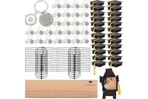Feradny 28 Sets Graduation Gifts Bulk Class of 2026 Including Graduation Keychains With Grad Compass Bracelets Bulk Set In Ca