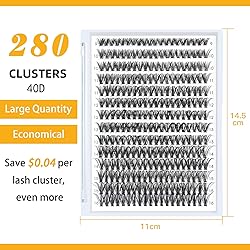 B&Qaugen Lash Clusters 40D-C-9-16MIX Individual