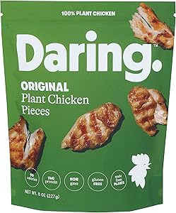 Daring Foods, Frozen, Original Plant Based Chicken Pieces, 8 Ounce