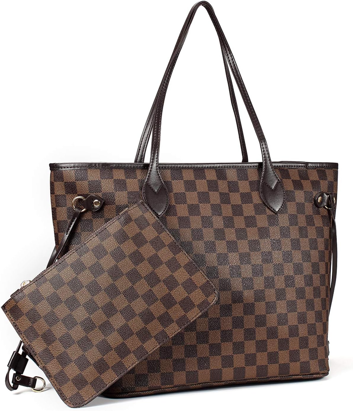 Crocodile Women's Tote Handbags Shoulder Bag with inner pouch - PU Vegan Leather 12 inches MM 32 CM