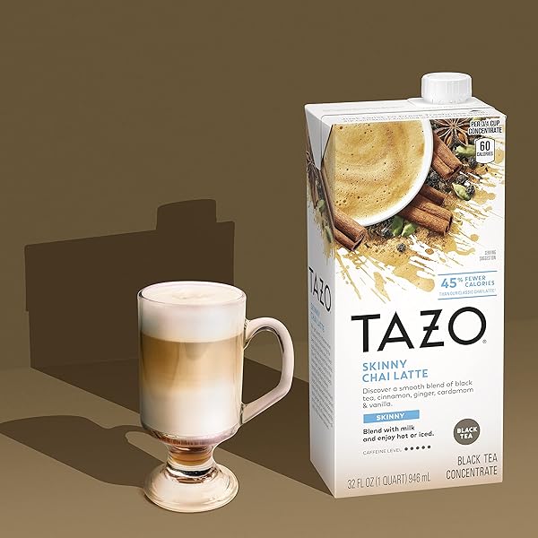 TAZO SKINNY CHAI TEA LATTE CONCENTRATE, 32 FZ