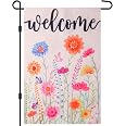 QUQULE 4th July Gartenflagge – Doppelseitig, 30x45 Cm, Jute-Optik Für Draußen