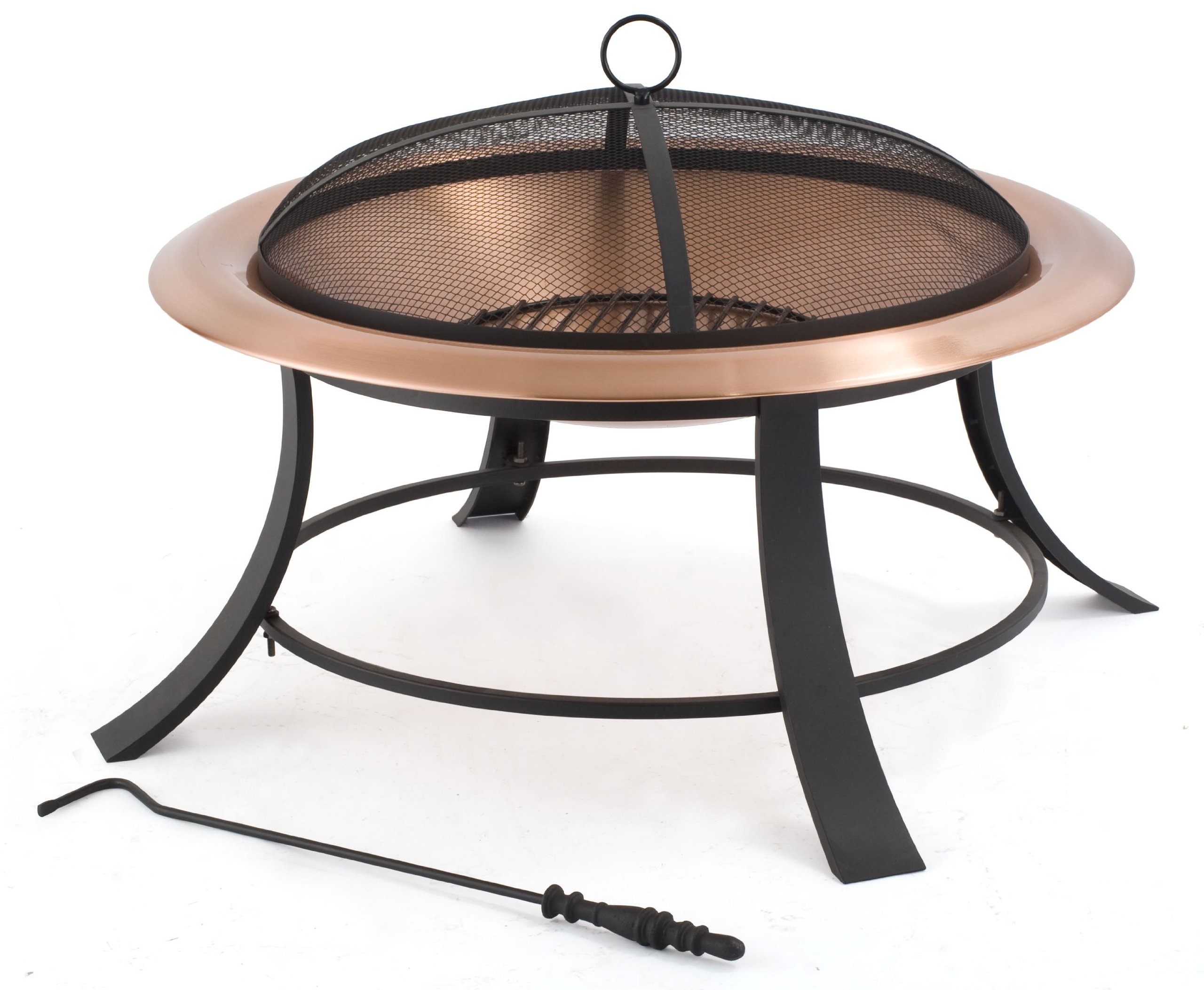 Large Modern Copper Mountain Deluxe Copper Fire Pit / Fire Bowl