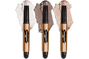 MYSTER ROSEY 3PCS Waterproof Eyeshadow Stick Champagne Pearl - 3 in One