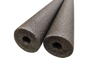 2-Pack 60" Floating Pool Noodles Foam Tube, Black Soft Large Black Foam Noodle, Thick Hollow Noodles, Bulk Swim Noodles for P