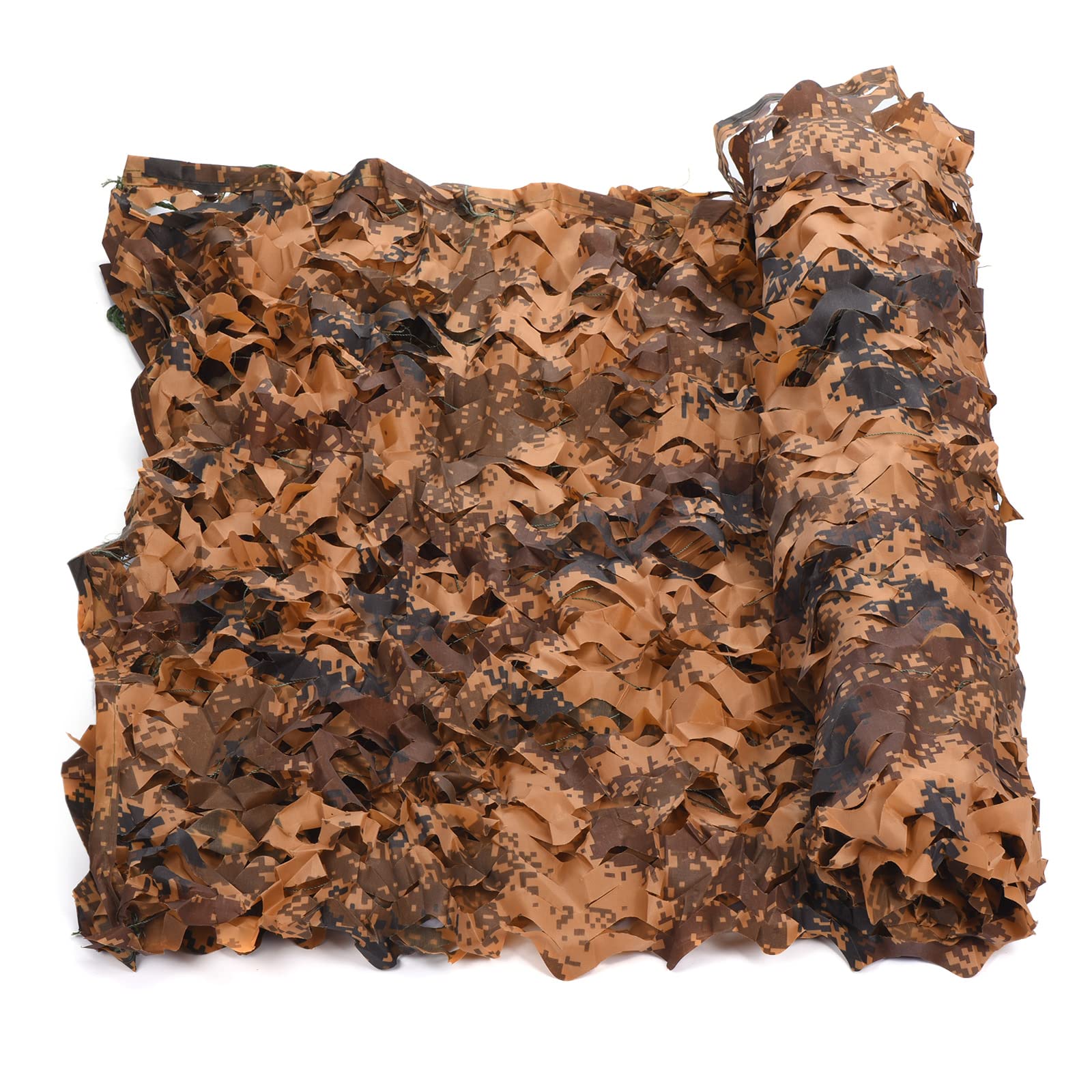 PATIKIL Camouflage Netting 20 x 5ft Camo Netting 210D Oxford Durable Camo Mesh Net Blind Sunshade Hunting Shooting Hide Army for Camping Theme Party Car Cover Decoration, Desert Camo