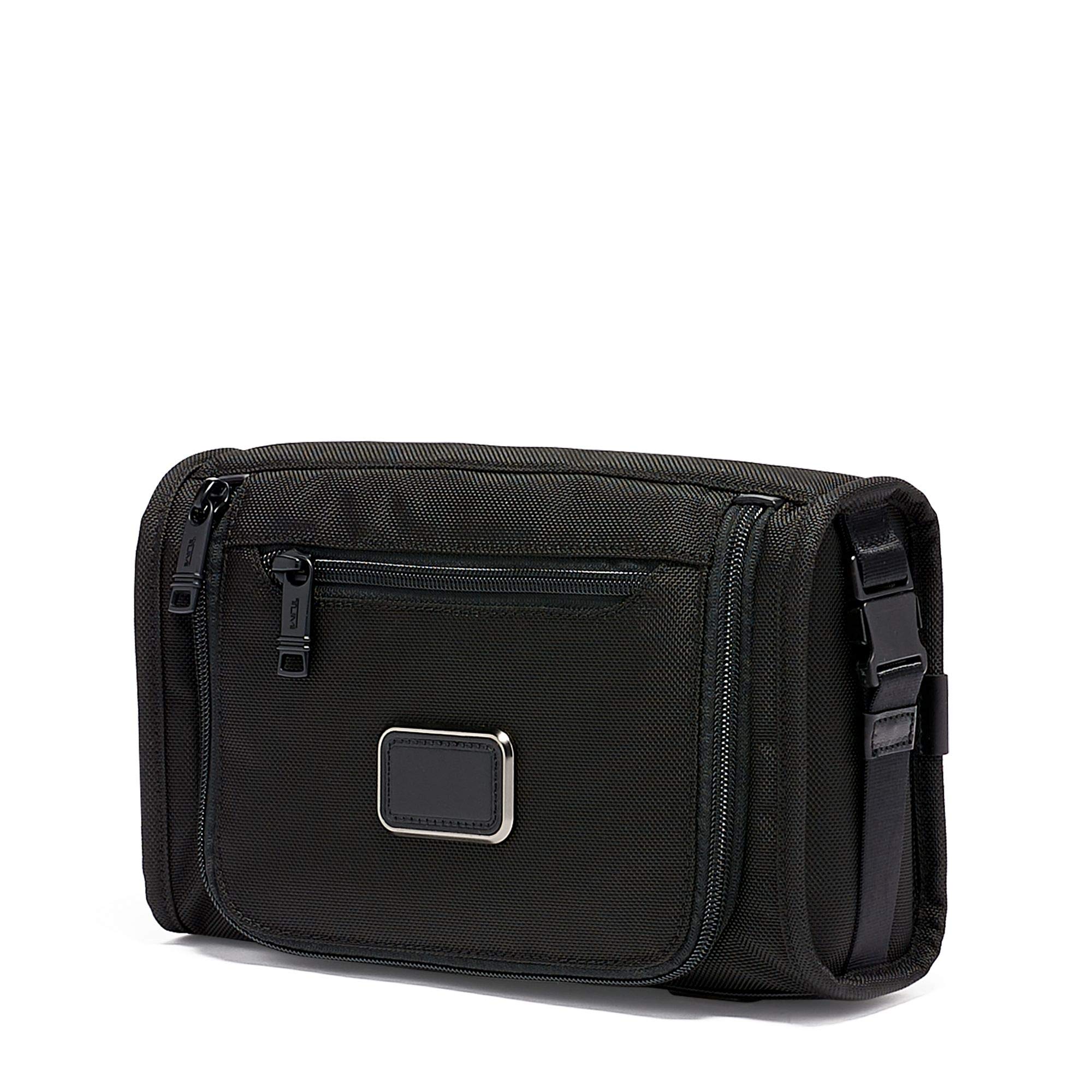 TUMI Alpha Travel Kit - Travel Toiletry Bag - Compact Travel Organizer for Cosmetics & Essentials - TUMI Tracer - Black