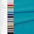 COTTONVILL 40COUNT Cotton Solid Fabric (3yard, 06-Royal Turquoise)