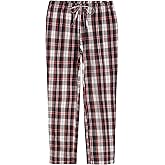Latuza Women's Plaid Pajamas Pants Cotton Sleep Bottoms with Pockets