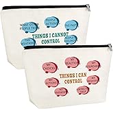 Therapist Gifts for Women Makeup Bag Mental Health Positive Affirmations Psychology Gift Cosmetic Bag with Zipper Inspirational Encourage Gift for Sister Daughter Best Friend Her Travel Pouch