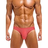 Mens Briefs Underwear Low Rise Bulge Pouch Bikini Comfortable Breathable Underwear Male Multicolor