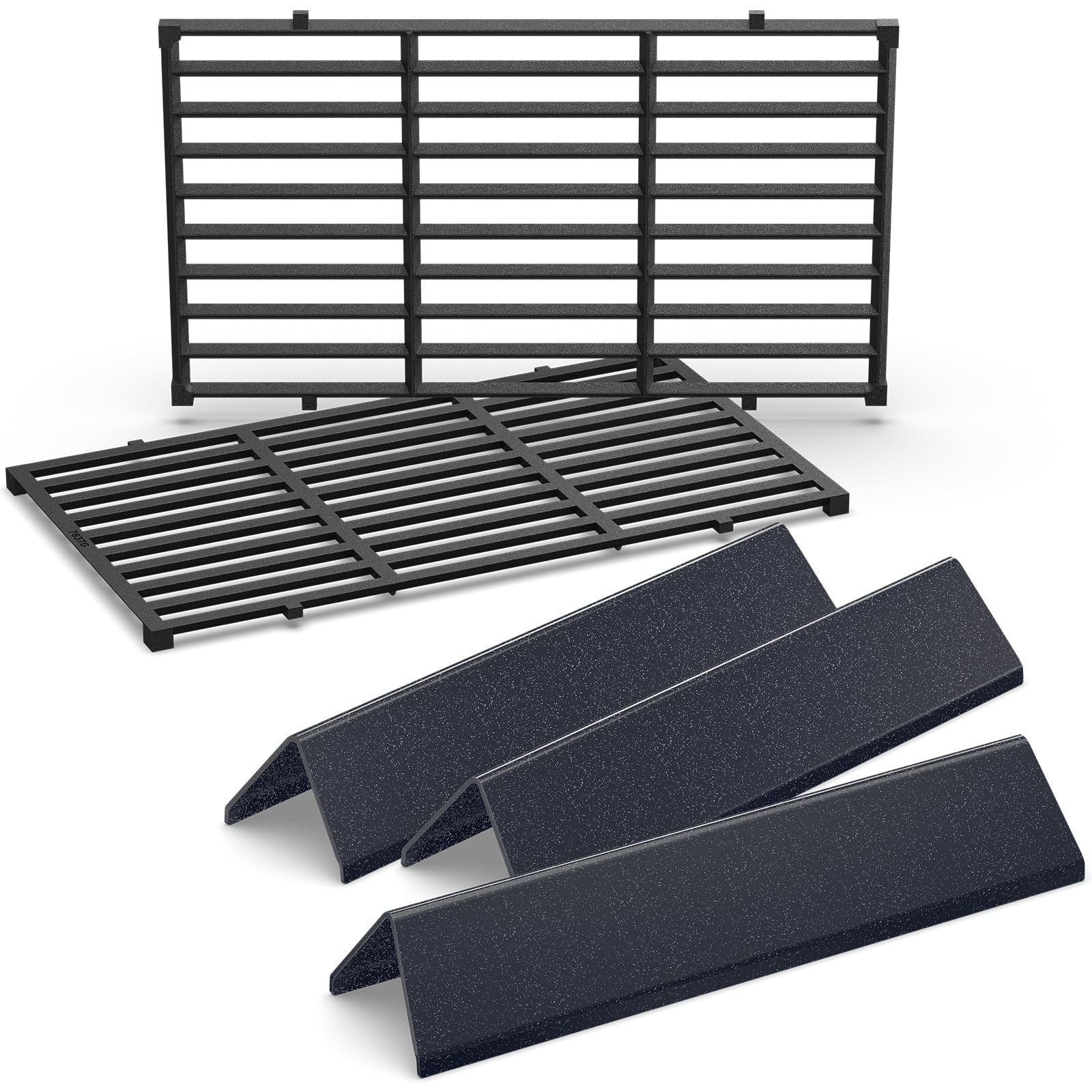 Photo 1 of QuliMetal 7635 7637 Grill Replacements for Weber Spirit E-210, Spirit 200, GS4 Spirit II 200, Spirit II E-210 Series Grills with Front-Mounted Control, 15.3" Flavorizer Bars & 17.5" Grates