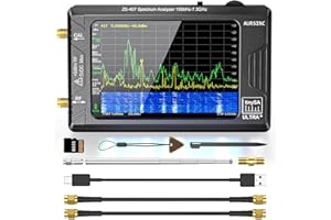 AURSINC Tinysa Ultra+ ZS407 Spectrum Analyzer, 4.0 Inch 100kHz-7.3GHz Tinysa Handheld Frequency Analyzer, 2-in-1 RF Signal Generator 100kHz to 900MHz MF/HF/VHF UHF Input, HW V0.5.4 2025 Upgraded