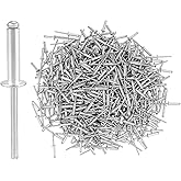 QWORK Aluminum Blind Rivets, 500 Pcs 3/16" x 3/4" (4.8x20mm) Pop Rivets Assortment, Blind Rivet, Silver