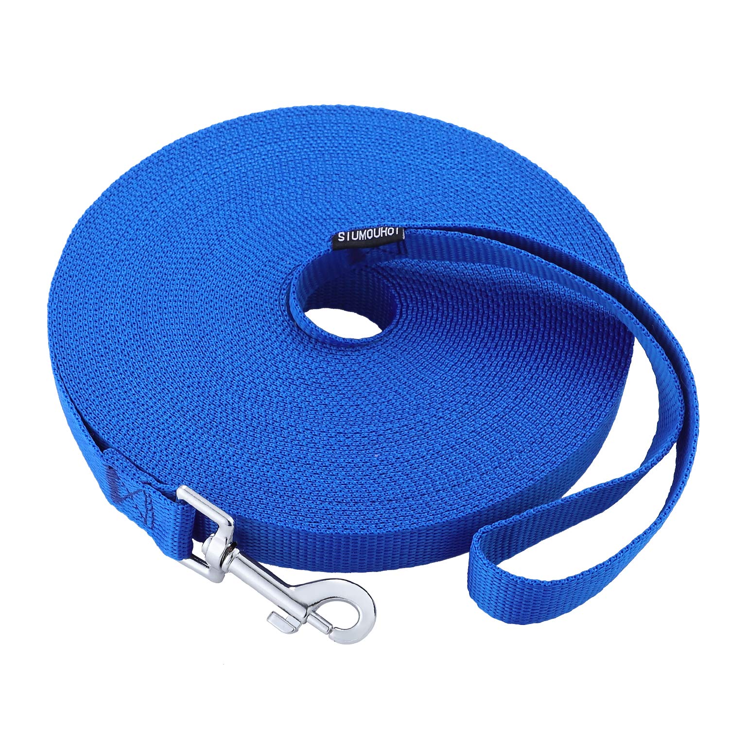 Siumouhoi Dog/Puppy Obedience Recall Training Agility Lead - 15ft 20ft 30ft 40ft 50ft Training Leash - Great for Play, Camping, or Backyard - Blue 20ft