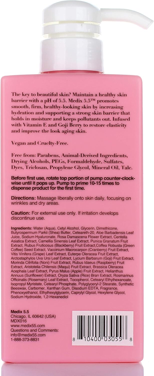 Medix 5.5 Hyaluronic Acid Cream w/Bulgarian Rose for face & body. Intense hydrating cream for wrinkles & fine lines. Anti-Aging Cream w/Goji Berry - Image 5