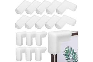 Ciieeo 24Pcs L-Shaped Epe Foam Corner Protectors for Shipping Furniture Artwork Frames Packaging