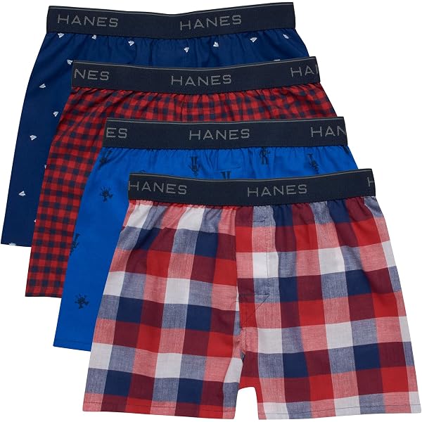 Lot De 3 Boxers Hanes Ultimate Pour Garçon - Taille Medium - Couleurs Assorties - Neuf Avec étiquettes