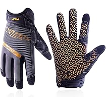 HANDLANDY Work Gloves with Grip for Men 