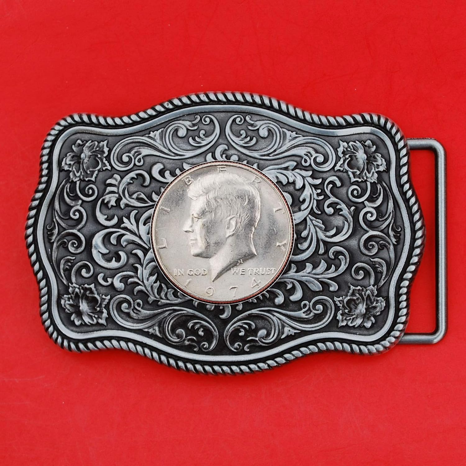 coin belt buckle