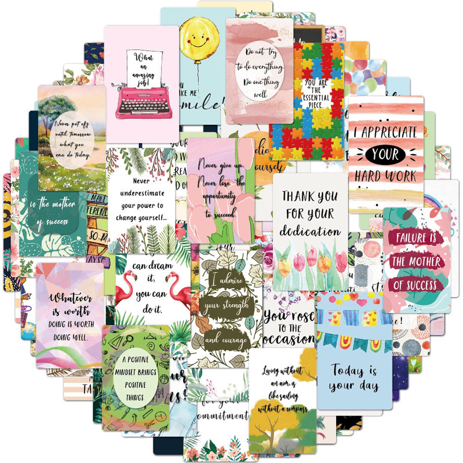 Positive Affirmation Cards for Daily, 72Pcs Manifest Cards with Inspirational Quotes, Encourage Employees and Kids, Motivational Card for Women, Spiritual Mindfulness Gifts for Her