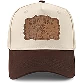BELTROAD Vintage Western Trucker Hat Mens Texas Country Trucker Hat with Adjustable Snapback Retro Cowboy Pattern Design
