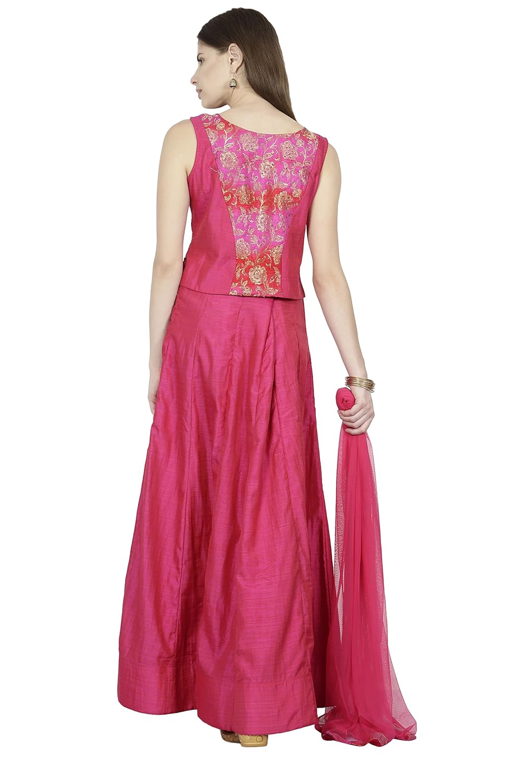 manmandir womens tafeta silk ghagra choli set readymade (salwar suits for women)