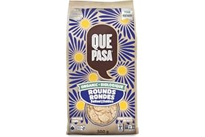 Que Pasa Organic Salted Rounds Tortilla Chips, 300 g (Pack of 1), Gluten Free, Non-GMO, by Nature's Path