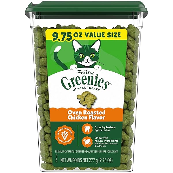 GREENIES CAT TREATS, FELINE VETERINARIAN-RECOMMENDED ADULT NATURAL DENTAL...