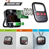 Antonki 2 Pack Digital Kitchen Timers Magnetic Countdown Wait 99:59 view 5