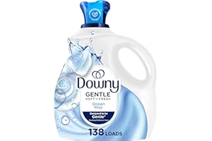 Downy Gentle Soft + Fresh Fabric Softener Liquid, Ocean Mist Scent, 138 loads, 2.76L