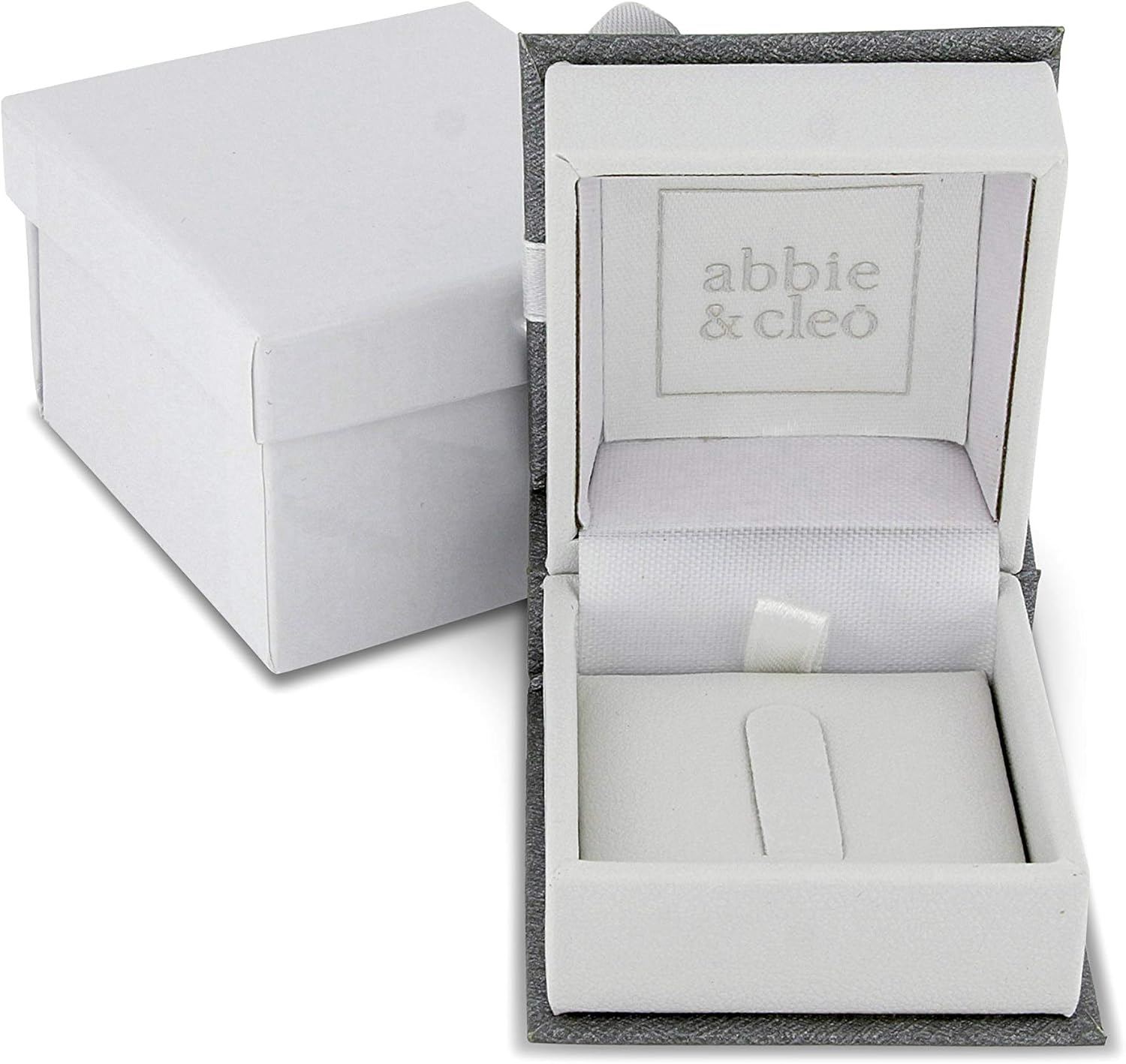 Abbie+Cleo Womens Cushion Cut Gemstone Halo Statement Ring in Flash Plated Sterling Silver: Jewelry