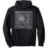 Ghostbusters Proton Pack Schematics Pullover Hoodie