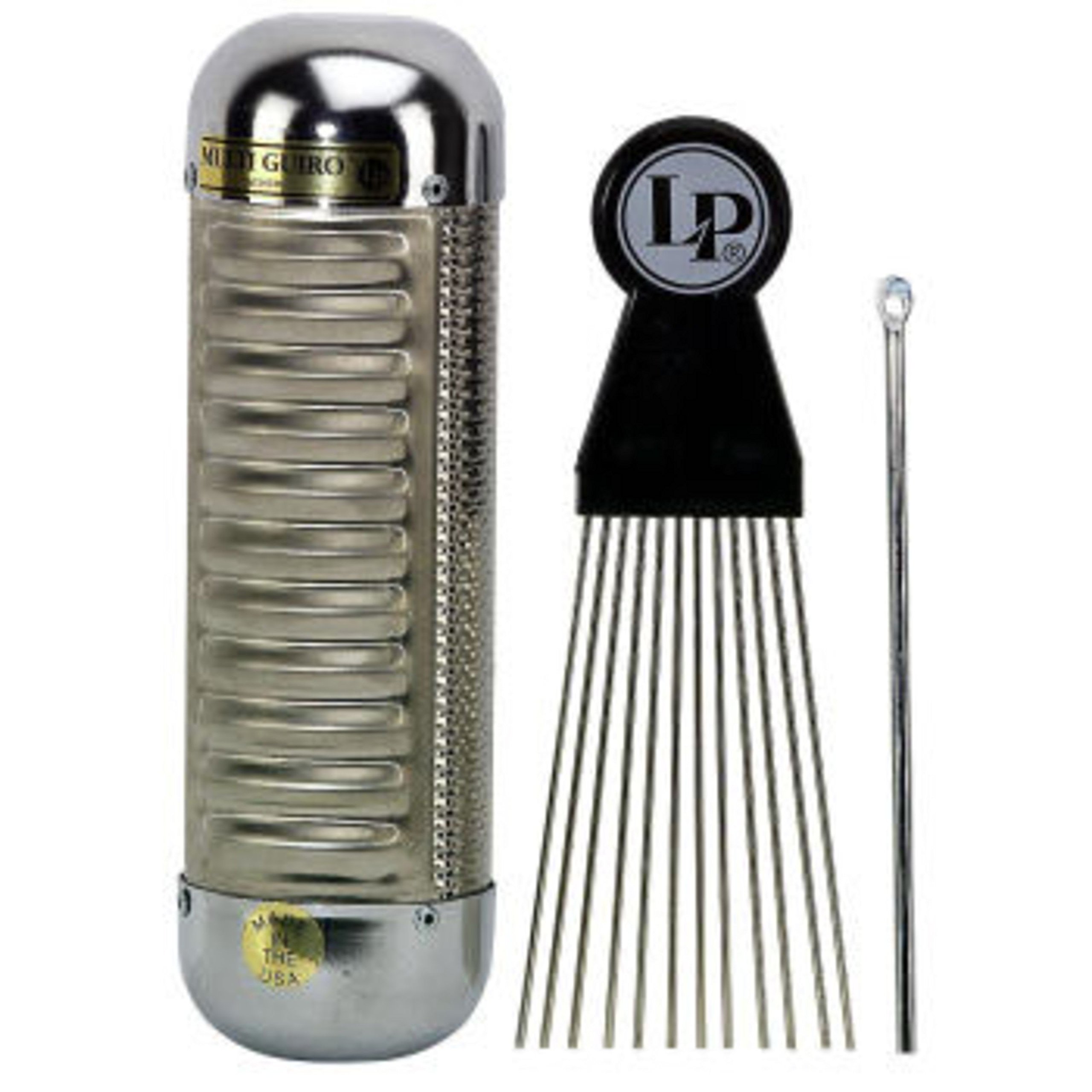 LP Latin Percussion LP861890 Multi-Guiro LP452, Silver