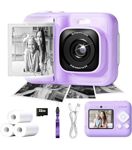 FUJIFILM INSTAX MINI 12 Instant Camera - Lilac Purple, with Case