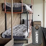 DOKEHOM 90L Large Collapsible Laundry Basket Freestanding Tall Hamper Dark Grey view 8