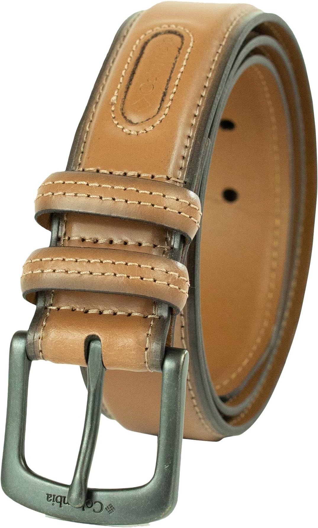 Men's Double Loop Belt-Casual Dress with Single Prong Buckle for Jeans Khakis