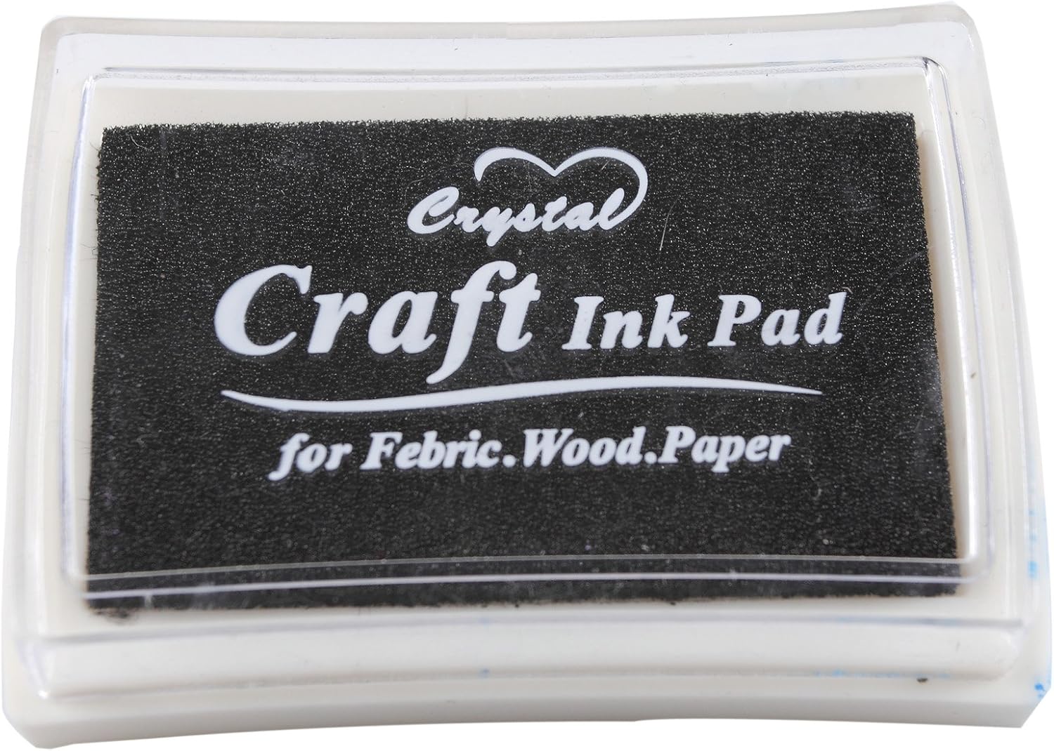 Craft Ink Stamp Pad for Paper Wood Fabric 15 Colors Available for Rubber Stamps (Black), 60mm x 38mm