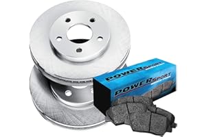 POWER SPORT PowerSport Front Brakes and Rotors Kit |Front Brake Pads| Brake Rotors and Pads| Ceramic Brake Pads and Rotors |fits 2011-2019 Ford Fiesta, 2016-2017 Ford Figo
