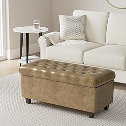 HomePop Home Decor | Button Tufted Storage Bench