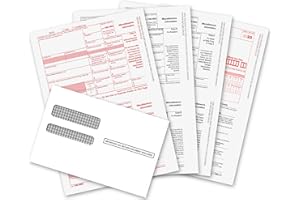 ONGULS 1099 MISC Forms 2023, 1099 MISC Laser Forms IRS Approved Designed for Quickbooks and Accounting Software 2023, 4 Part Tax Forms Kit, 25 Envelopes Self Seal, 25 Vendor Kit - Total 54 (105) Forms