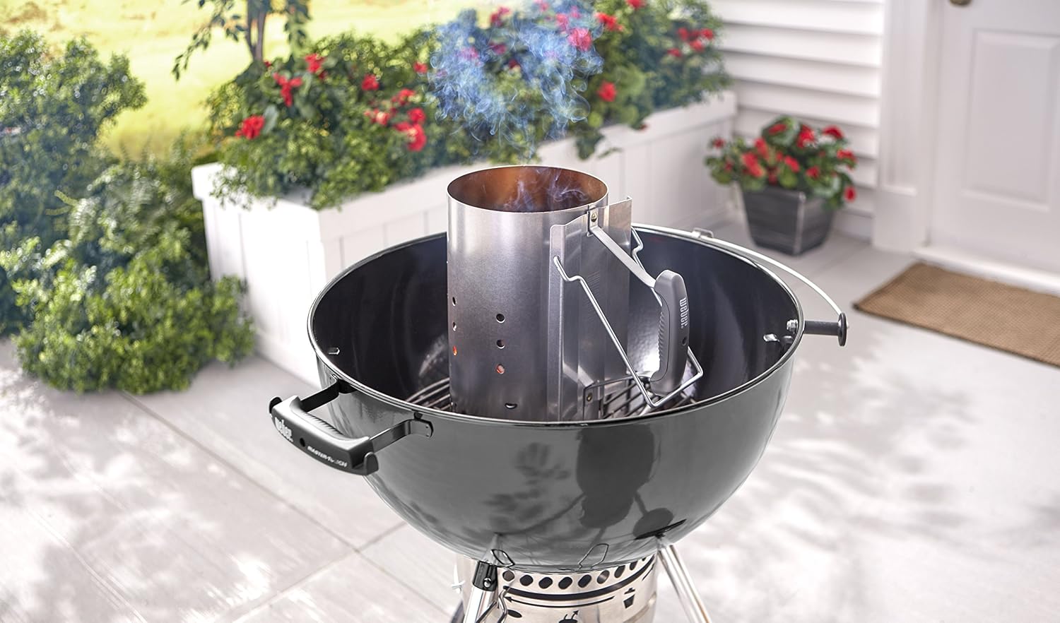 Weber 7429 Rapidfire Chimney Starter, Silver : Garden & Outdoor