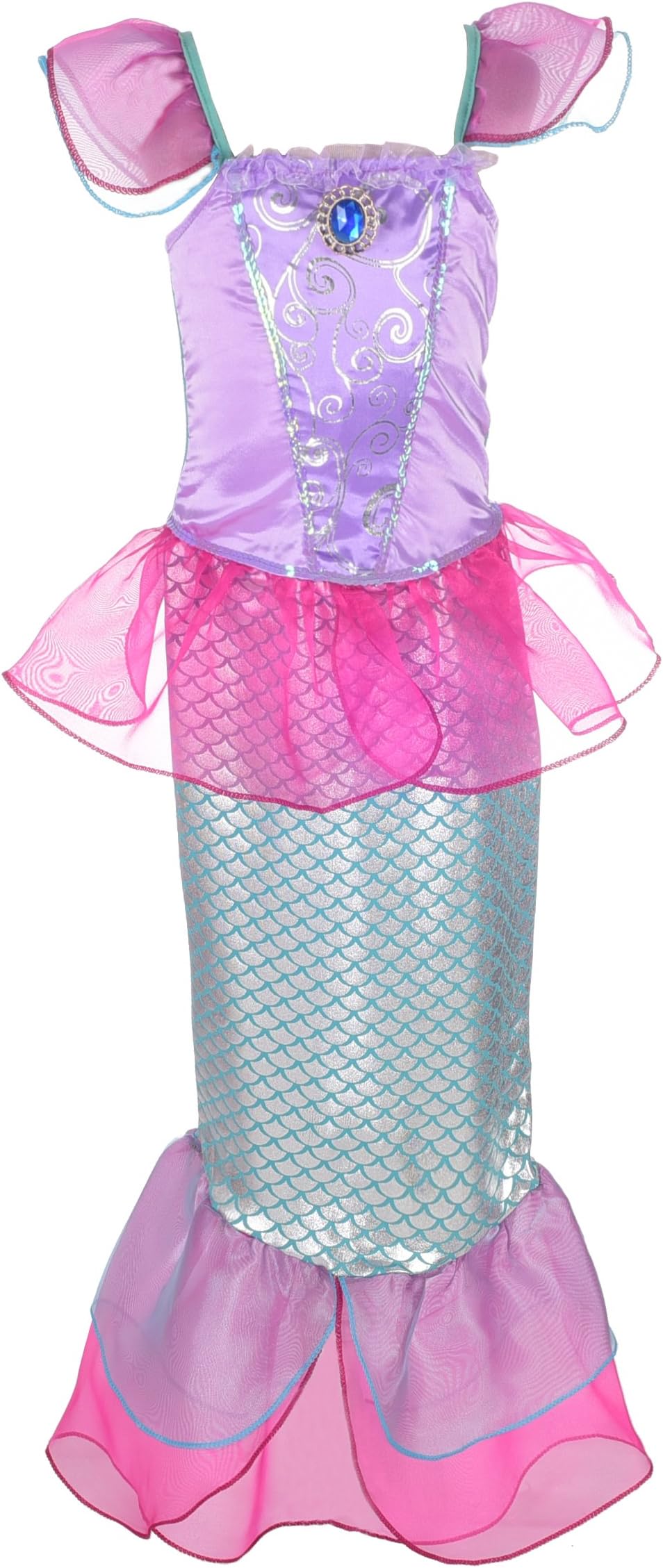 Lito Angels Girls Princess Mermaid Costumes Fairy Tales Dresses Fancy Party Dress