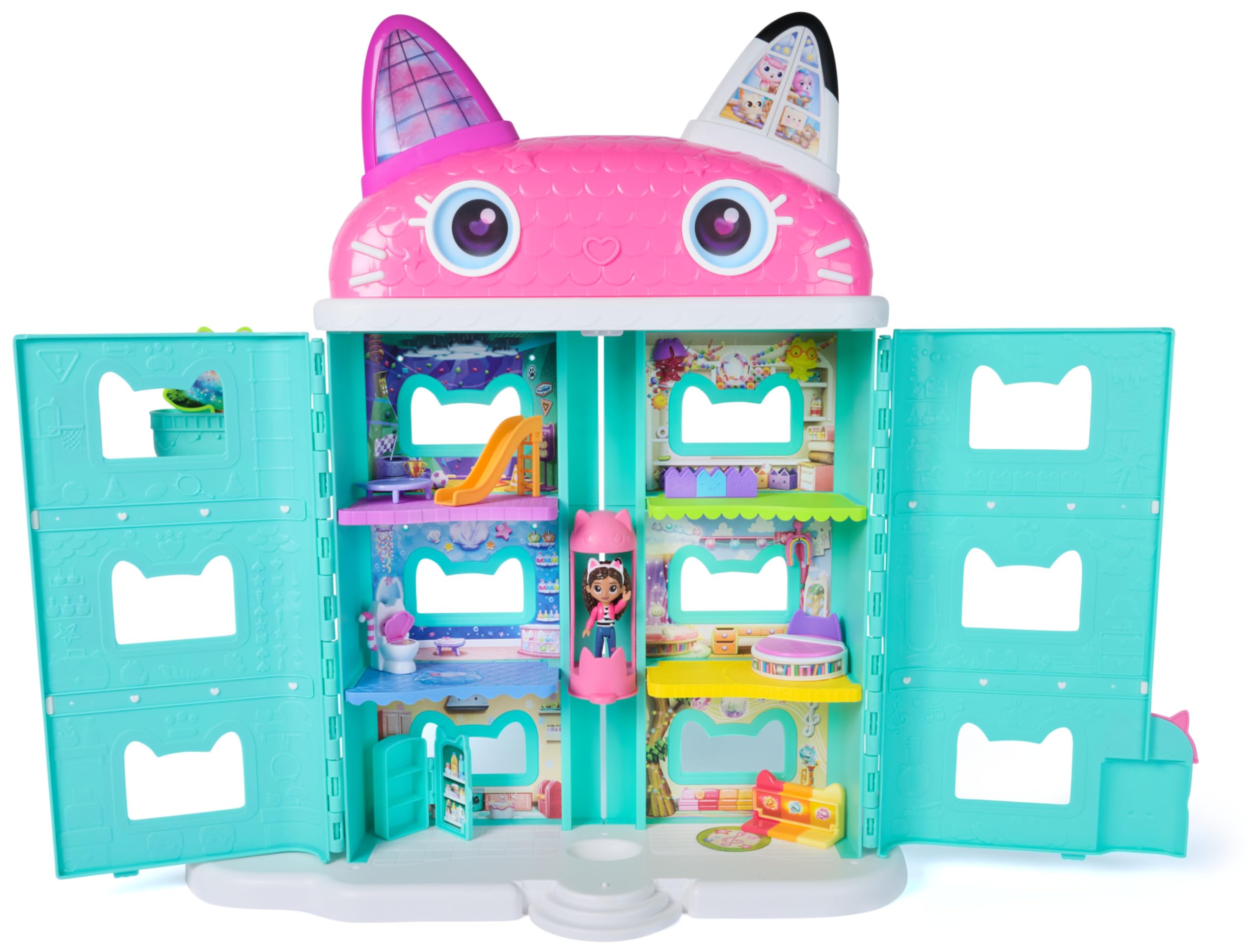 Gabby's Dollhouse: The Movie Meow-Mazing Dollhouse with Gabby Figure and Accessories, 1:12