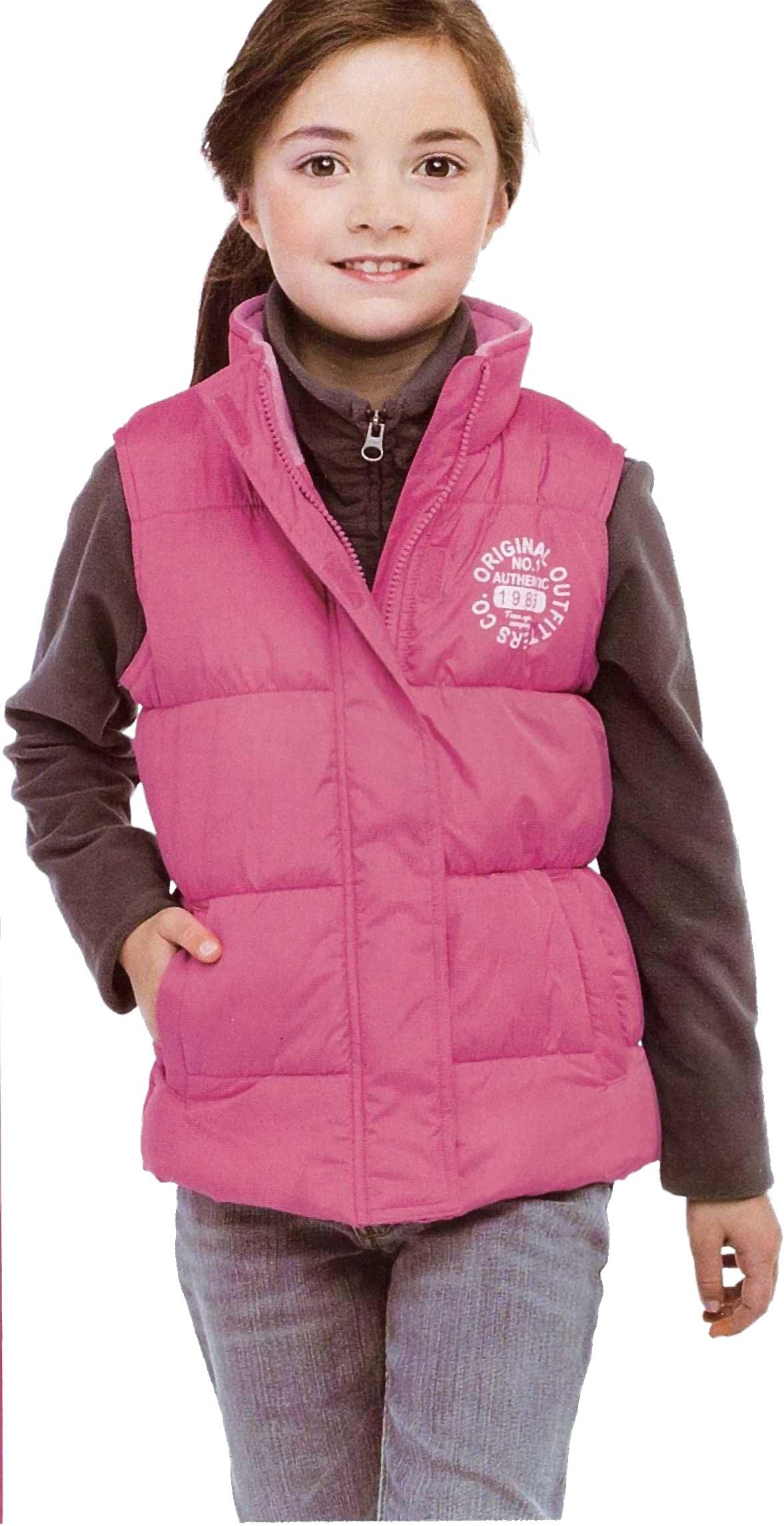 Avenue Kids Small Girls' Pink Vest Gilet (5-6)
